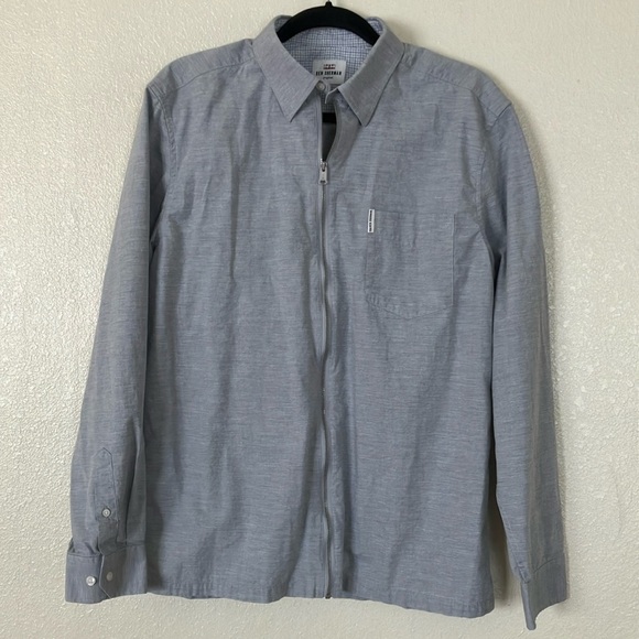 Ben Sherman Other - Ben Sherman Gray Zip Front Shirt, L